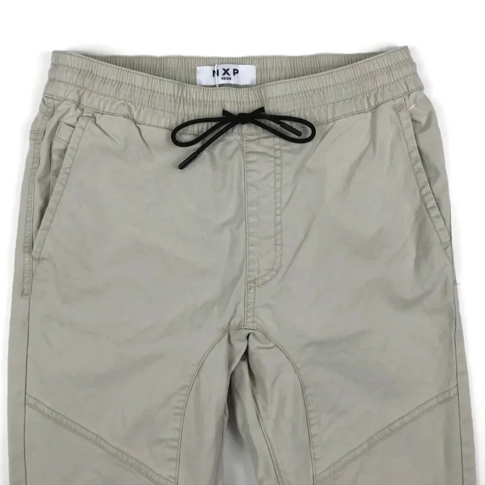 NXP Nena and Pasadena Radar Pants Men's Size 28 Tan Casual Pull-on Stretch